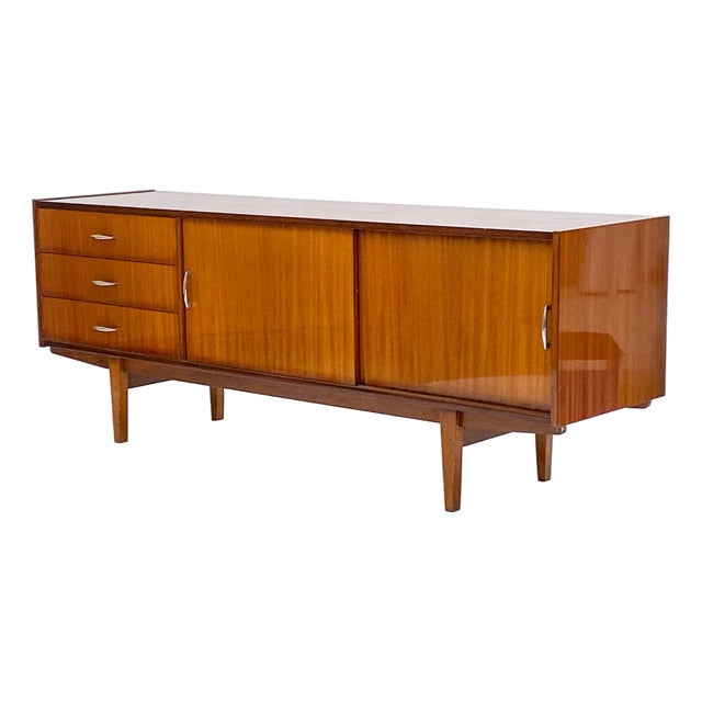 Polish Mid-Century Mahogany Sideboard, C1950's For Sale