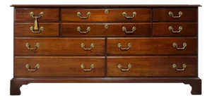 Mid Century Chippendale Style Cherry Dresser by Wellington Hall