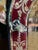 Glass Small Venetian Red Cut to Clear Glass Mirror With Engraved Designs For Sale - Image 7 of 11
