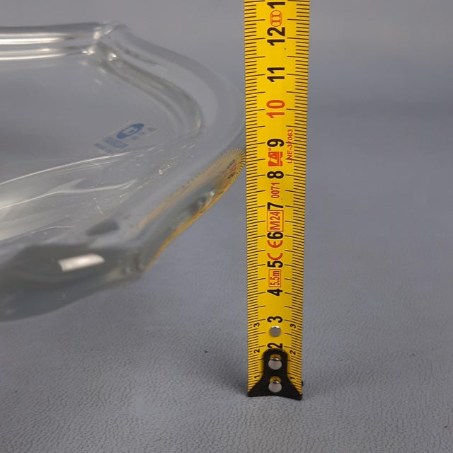 Transparent Glass Centerpiece, 1970s For Sale - Image 14 of 15