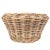 2020s Artifacts Rattan Round Cone Planter with Black Plastic Insert, Natural, 22" For Sale - Image 5 of 10