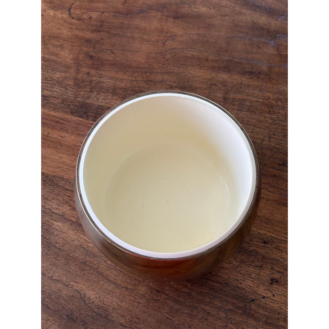 Vintage Apple-Form Lidded Ice Bucket / Decorative Container – Mid-Century Modern Sculptural Decor For Sale - Image 15 of 15