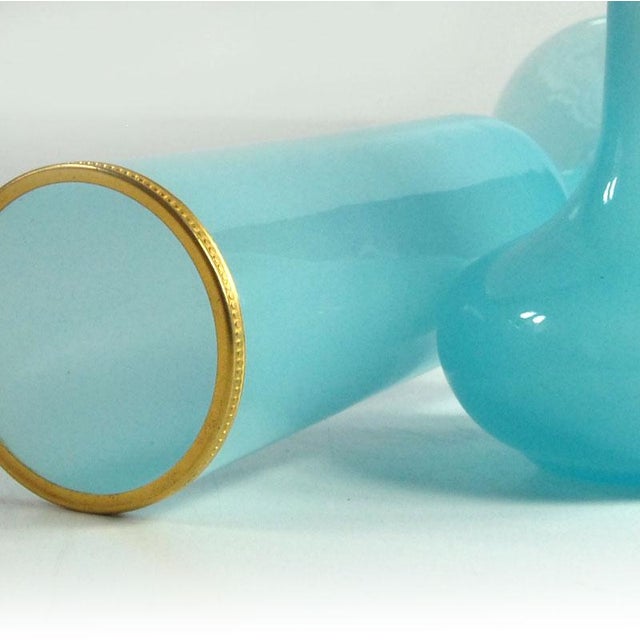 Opaline Glass Vases from Nason, 1960s, Set of 2 For Sale - Image 6 of 9