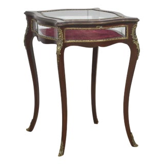 Mahogany Framed Jewelry Table, 1890s For Sale