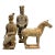 Vintage 1980's Chinese Terra Cotta Tomb Warrior Figures - Set of Three For Sale