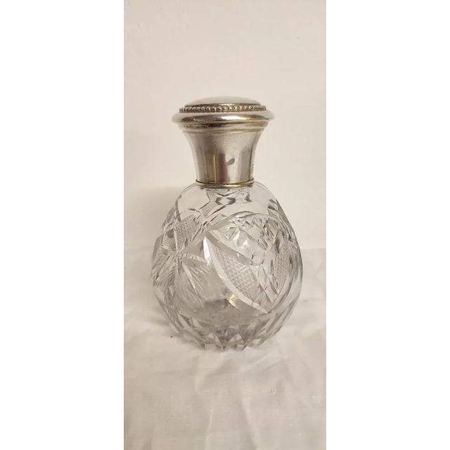 French Crystal Bathroom Set, 1940s, Set of 3 For Sale - Image 6 of 14