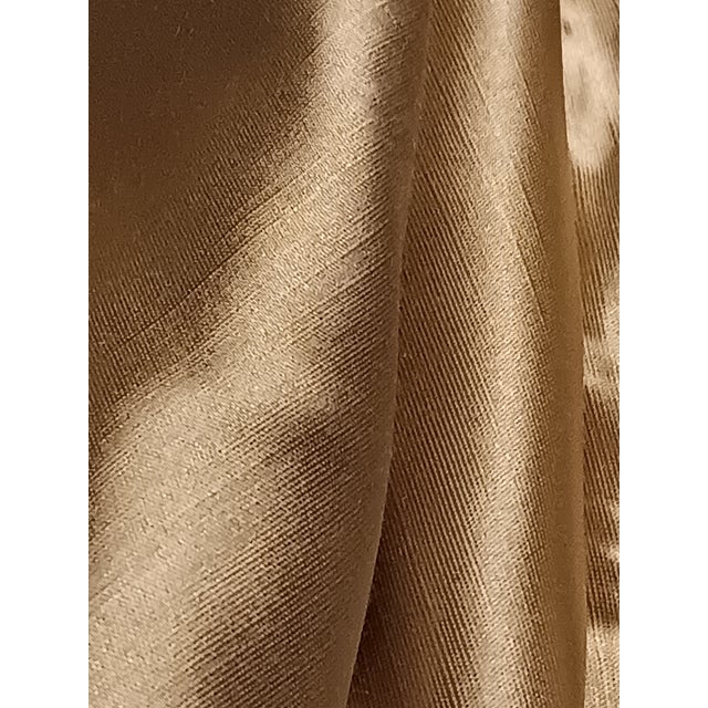 Gorgeous shiny pure gold satin. Over 2 yards. Vintage, been in NY designer inventory storage.