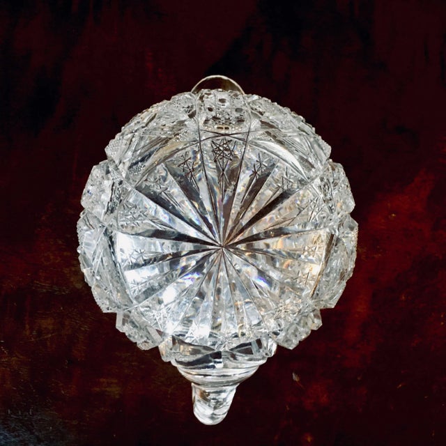 American Brilliant Period Cut Glass Sugar and Creamer - 2 Pieces For Sale - Image 11 of 13