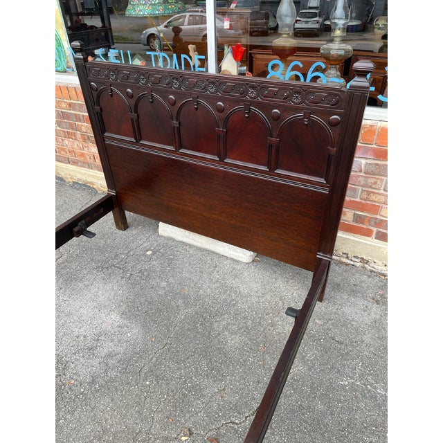 Antique Full Bed Attributed to John Widdicomb For Sale - Image 10 of 11