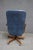 Wood Tufted Leathercraft Swivel Office Chair With Cherry Frame For Sale - Image 7 of 10