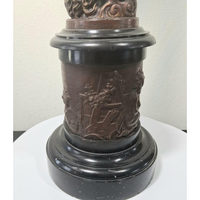 Late 20th Century Late 20th Century 27" Patinated Statue of Mercury / Hermes After Jean De Boulogne For Sale - Image 5 of 5