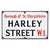 Enamelled Metal London Street Sign for Harley Street, 1930s For Sale - Image 11 of 11