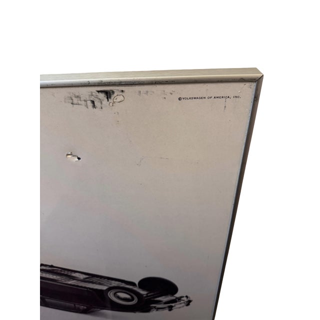 Modern Vintage Original Vw Volkswagen Showroom Poster “Will We Ever Kill the Bug?” Helmet Krone DDB Agency For Sale - Image 3 of 5