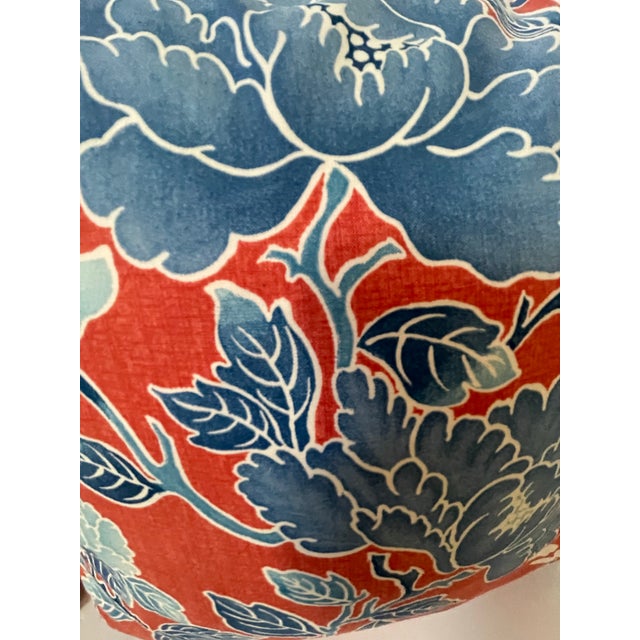 Early 21st Century Brunschwig &Fils 17" Pillows Shi Shi Dog Toile, Poppy Colorway, Pair. Down Fill For Sale - Image 5 of 7