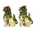 Ceramic Chinese Shisa Foo Dog Figurines, a Pair For Sale - Image 7 of 10