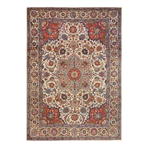 1950s Old Persian Tabriz Area Rug 9’1″ X 12’8″