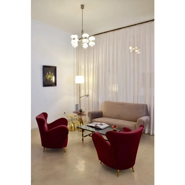 Brass De-Light F1 Double Light Brass Floor Lamp, Flow Collection For Sale - Image 8 of 9