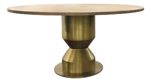 Barbara Barry for Baker Satin Brass Monroe Dining Table