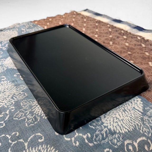 Wood Japanese Lacquer Tray with Kanazawa Gold Leaf, 1970s For Sale - Image 7 of 15