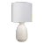 Lifestyle by JY Frieze Table Lamp in White For Sale
