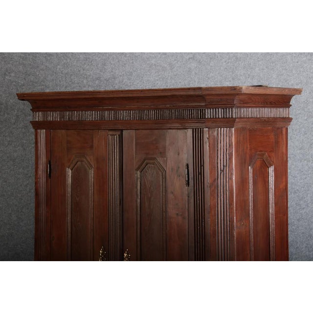 Small Antique Baroque Cabinet in Oak, 1780 For Sale - Image 14 of 18