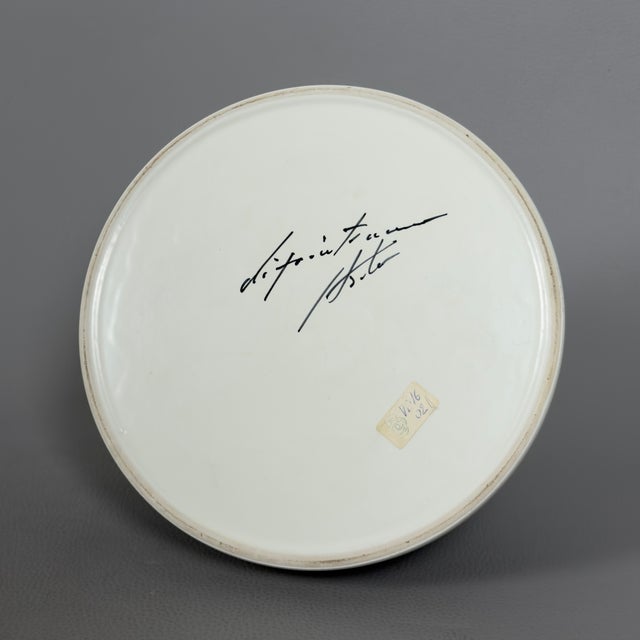 Artistic Ceramic Vase in Geometric Design For Sale - Image 6 of 14