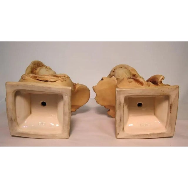 Late 19th Century Porcelain Busts - A Pair For Sale - Image 4 of 6