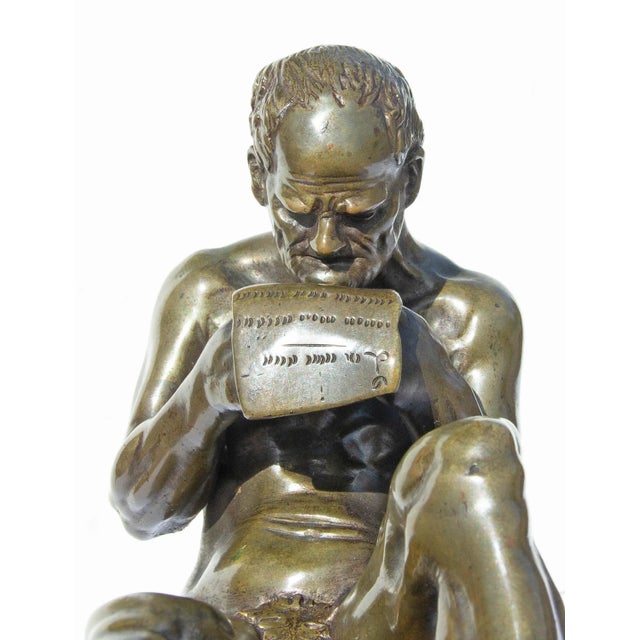 19th Century Bronze Sculpture "The Letter" Chairish
