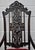 Vintage Carved Throne Chair High Back Renaissance Revival Armchair For Sale - Image 10 of 16