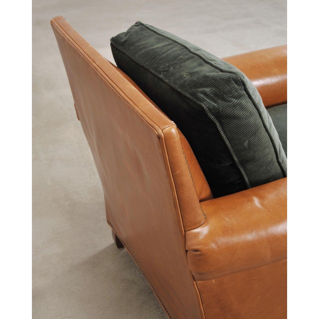 Ralph Lauren Italian Aran Isles Leather Mahogany Club Chair For Sale - Image 13 of 18