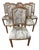 Late 18th Century French Louis XVI - Style Giltwood Dining Chairs With Hand-Painted Rosettes - Set of 6 For Sale