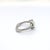 Platinum Platinum Pear Shaped Rose-Cut Diamond Ring With European Shank - Size ~3.5 For Sale - Image 8 of 9