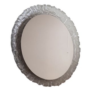 Mid-Century Illuminated Mirror with Acrylic Rim, 1960s For Sale
