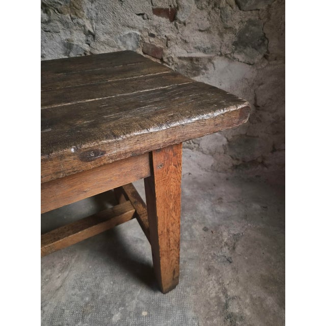 19th Century Antique Oak Worktable, France, 1800s For Sale - Image 5 of 18