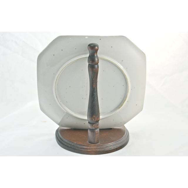 Sail Ships Tray With Stand For Sale - Image 4 of 5