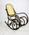 Vintage Brown Rocking Chair attributed to Michael Thonet For Sale - Image 12 of 14