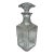 1980s Baccarat Crystal 'Perfection' Square Whiskey Decanter With Stopper For Sale