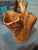 For sale is an 1960s handcarved beautiful Burl wood basket . It has aged beautifully still in excellent condition with...