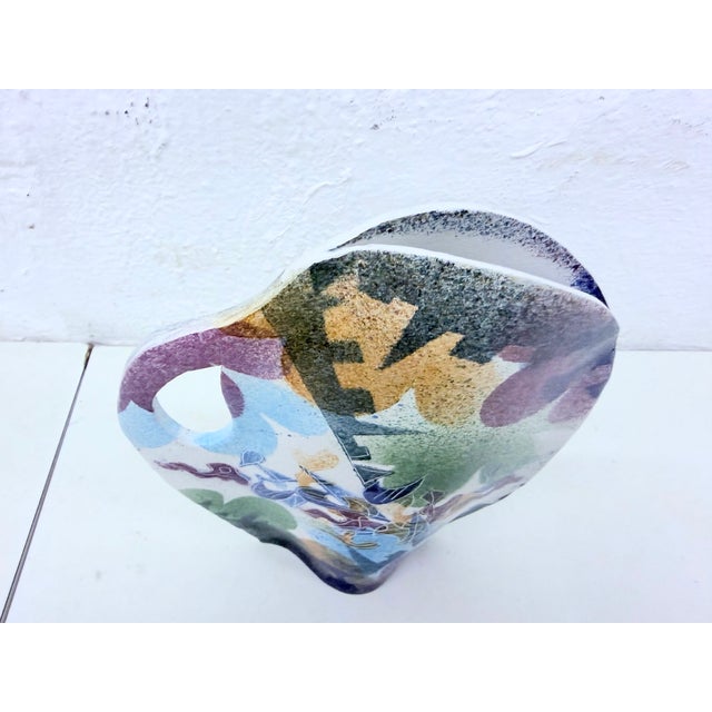 Postmodern Studio Art Ceramics Vase and Bowl by Jana & Majk, 1980s, Set of 2 For Sale - Image 12 of 17