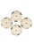 Chinoiserie Set of 4 Bat Trang Vietnamese Ceramic Dessert/Salad Plates With Blue & White Lotus Floral Motifs For Sale - Image 3 of 8