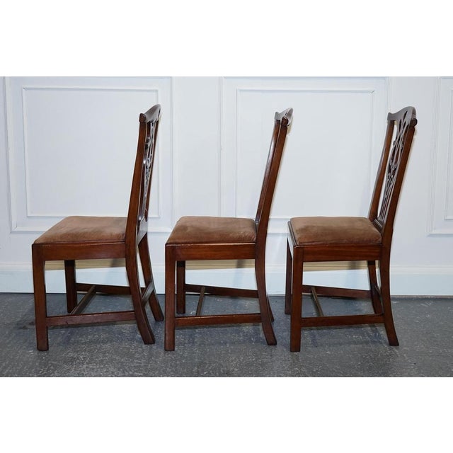 Chippendale Dining Chais H Frame, 1890s, Set of 6 For Sale - Image 6 of 18