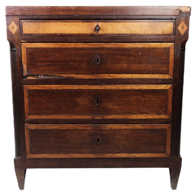 Mahogany Chest of Drawers by Louis Seize For Sale
