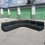 Postmodern Black on Black Modular Sectional Sofa - 5 Pieces For Sale - Image 10 of 12