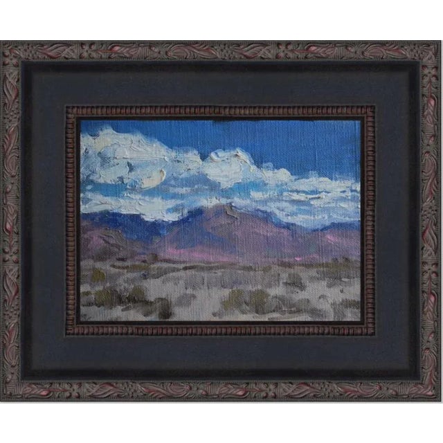 Original Cloudscape American Southwest Desert Landscape – Oil Painting For Sale - Image 4 of 5