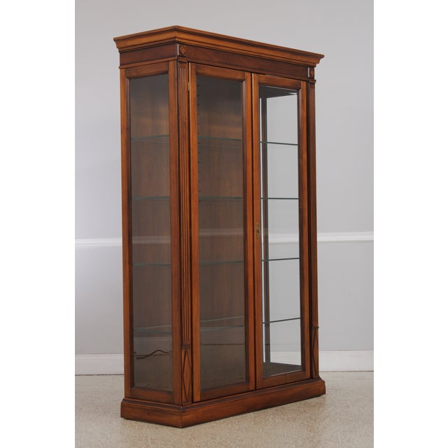 Neoclassical Italian Neoclassical Beveled Glass China Cabinet For Sale - Image 3 of 14