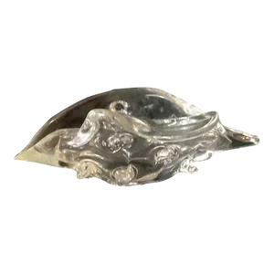 1950s Vintage Zanetti Licio Murano Glass Conch Shell Sculpture, Signed