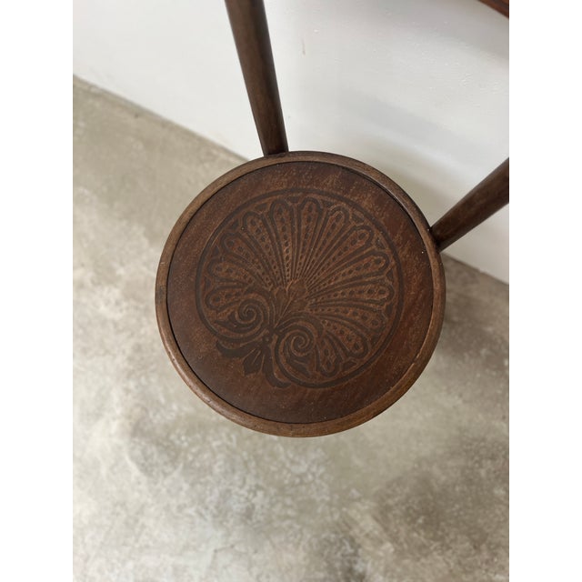 Wood Antique Bentwood Bistro Chairs from Mundus, 1890s, Set of 6 For Sale - Image 7 of 11