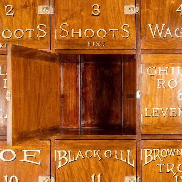 Antique English Estate Office Lockers in Mahogany, 1890 For Sale - Image 9 of 13