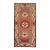 Zabihi Collection Red Vintage Turkish Rug Inspired by 19th Century Khotan Rugs - 3'2" x 6'3" For Sale