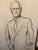 1990s 1990s Original Oil Portrait & Charcoal Study of Mr. John A. Powers by A. Vidal Quadras, 1992 – Framed Pair For Sale - Image 5 of 12